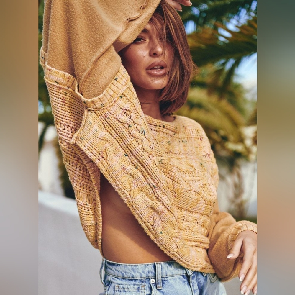 Free People Oversized Sweater Small/medium - Picture 5 of 10